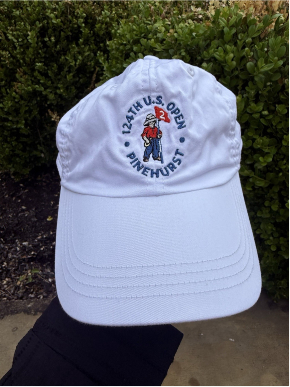 124th US Open Pinehurst Strapback Golf Hat White One Size Classic Fit Ahead